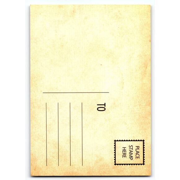 Vintage Halloween Postcard Jack O'Lantern with Witch Hat & Bats - Picture 2 of 2